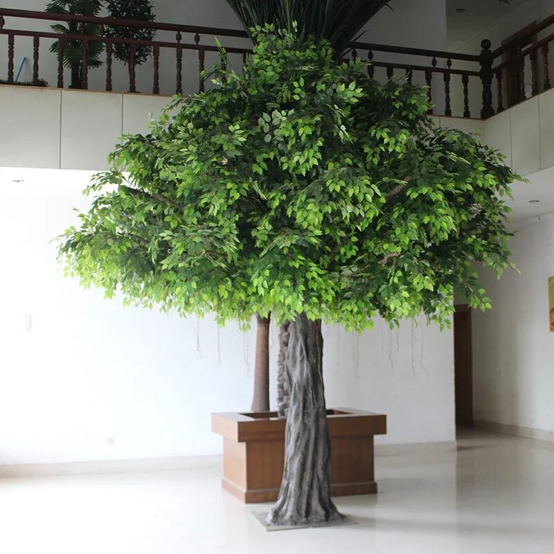 Купить искусственные деревья для интерьера в москве Factory direct sale fashion indoor home decoration green artificial ficus tree A