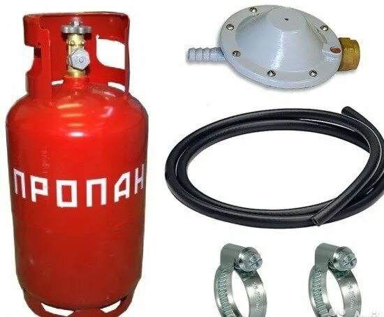 Купить к газовому баллону подключение Комплект газовый 12 л