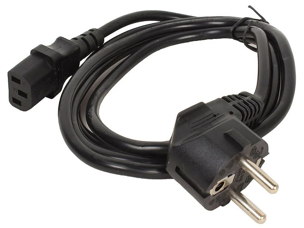Купить кабель для подключения дома Кабель IPPON IEC 320 C13-CEE 7/7, M-F 1,8м Black - купить в Москве, цены в интер