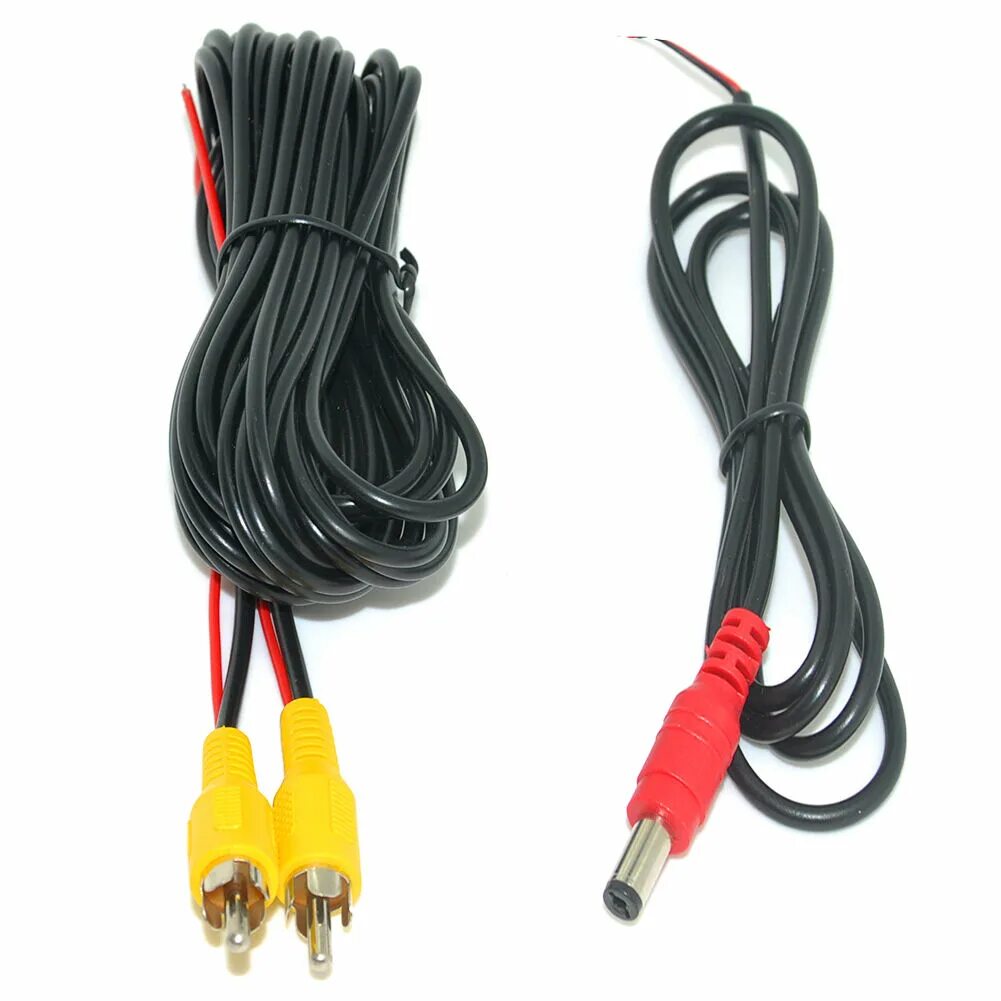 Купить кабель для подключения камеры ✔ Auto Car RCA CAR Video Extension Cable Power Cable for Rear View Backup Camera