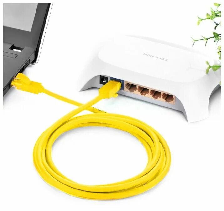 Купить кабель для подключения компьютера к роутеру Патч-корд Greenconnect RJ45(m) - RJ45(m) Cat. 5e U/UTP PVC 1.5м жёлтый - купить 