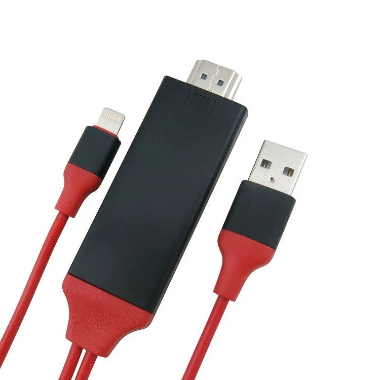 Купить кабель для подключения смартфона к телевизору Переходник-адаптер Lightning HDTV cable Plug And Play