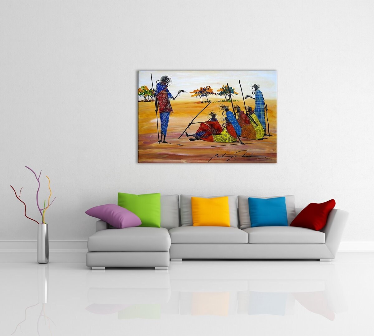 Купить картины для интерьера недорого Картина интерьерная на холсте Poly Print Art Репродукция картины Мартина Булиньи