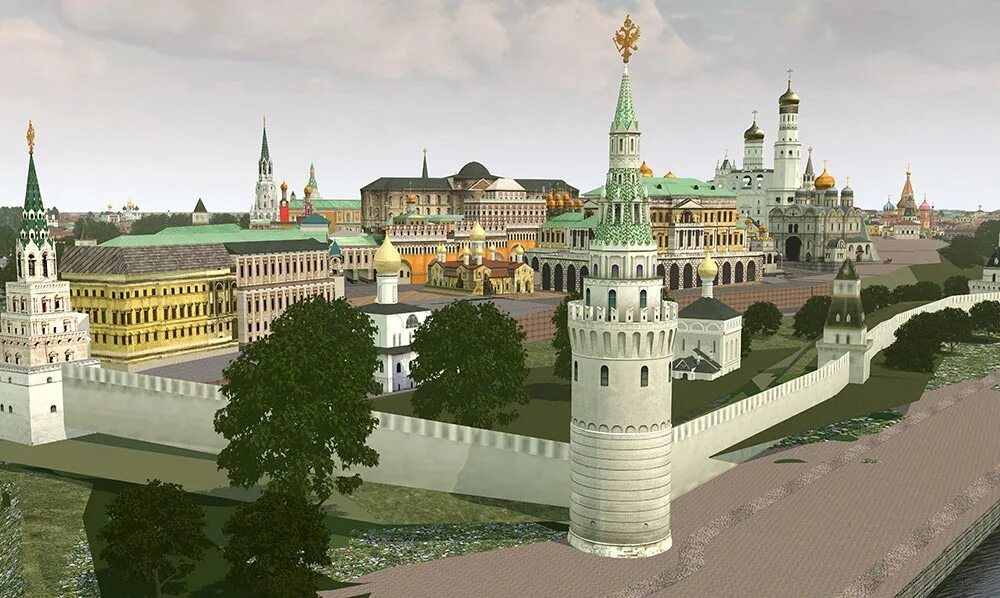 Купить картины фото в 3д московского кремля Зимний дворец в Москве и собор Спаса на Бору 3D - cih.ru блог