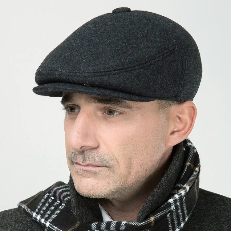 Купить кепи мужскую стиль Купить Головной убор Стариков шерсть шляпа мужчина зима в пожилых мужской шляпа 