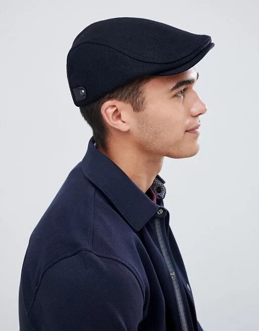 Купить кепи мужскую стиль Ted Baker Плоская кепка из саржи Ted Baker