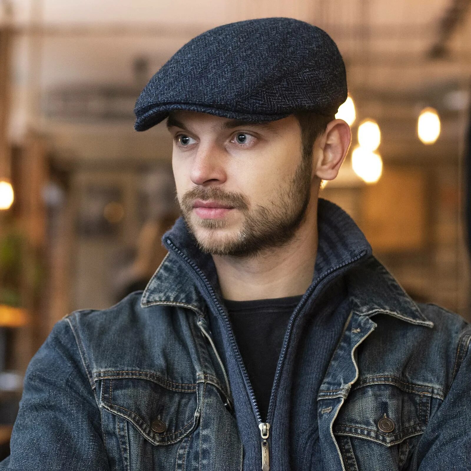 Купить кепи мужскую стиль хулиганка ALEX - Harris Tweed A classic newsboy flat cap