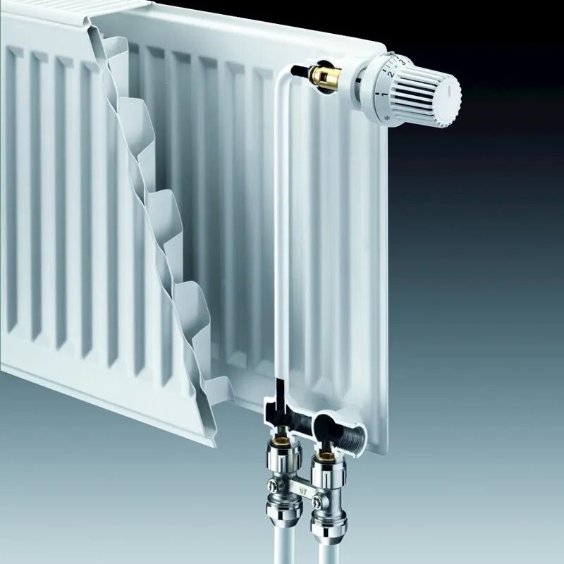 Купить керми с нижним подключением Узел для подключения радиаторов Oventrop Multiflex F 3/4" НГ - купить недорого в