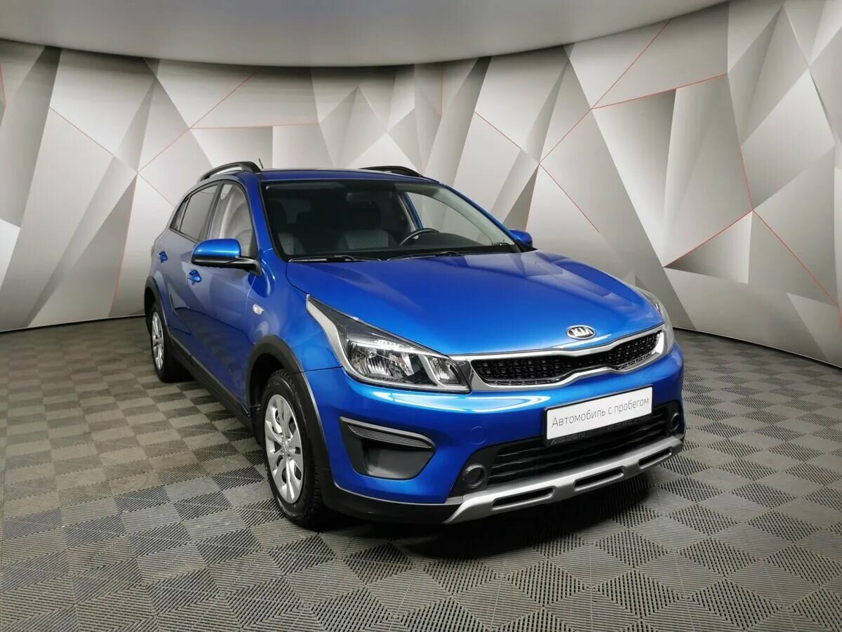 Купить киа рио х фото Купить б/у Kia Rio IV X-Line 1.6 AT (123 л.с.) бензин автомат в Москве: синий Ки