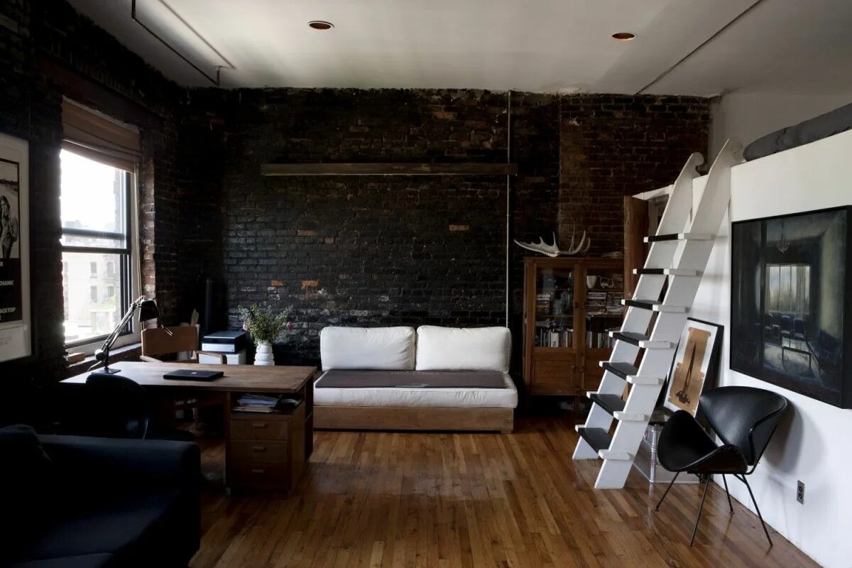 Купить комнату в стиле лофт Jason Busch NY loft Home, Ny loft, Simple room