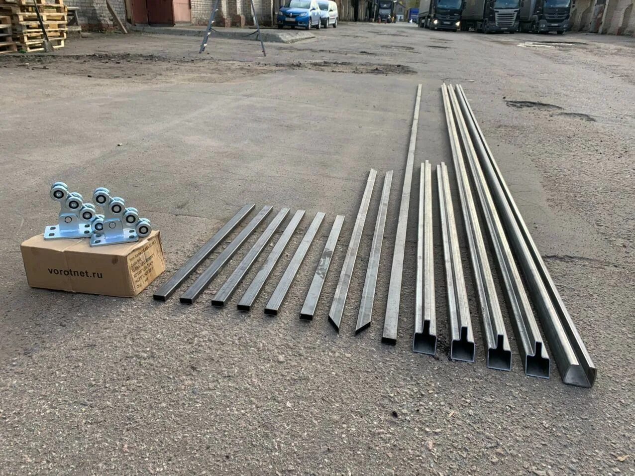 Купить комплект ворот для самостоятельной установки Комплект для самостоятельной сварки "Собери Сам" с автоматикой - купить в интерн