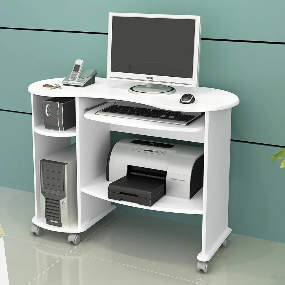 Купить компьютерные столы фото Gostou desta Mesa para Computador C18 Bb Branco - Dalla Costa, confira em: https