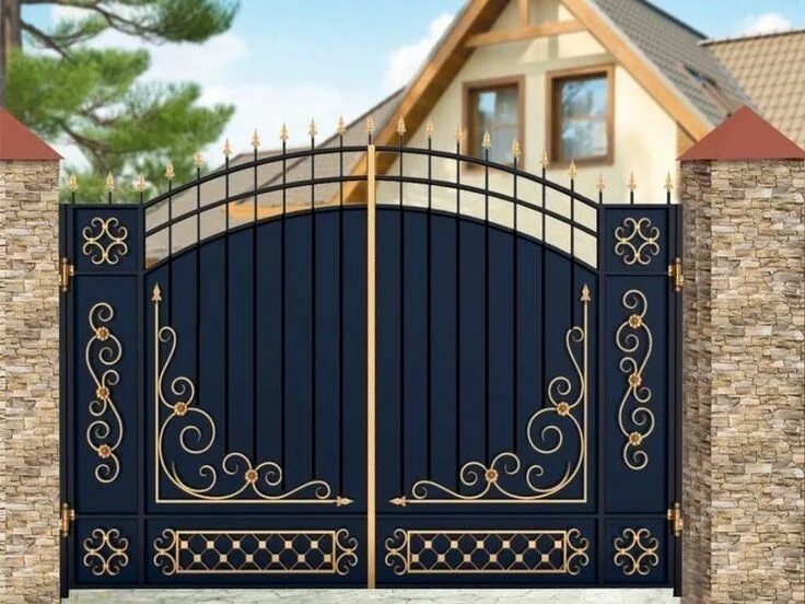 Купить кованые ворота цена фото HOME DECOR FRONT MAIN GATE , UNIQUE AND LUXURY TYPE Gate design, Gate designs mo