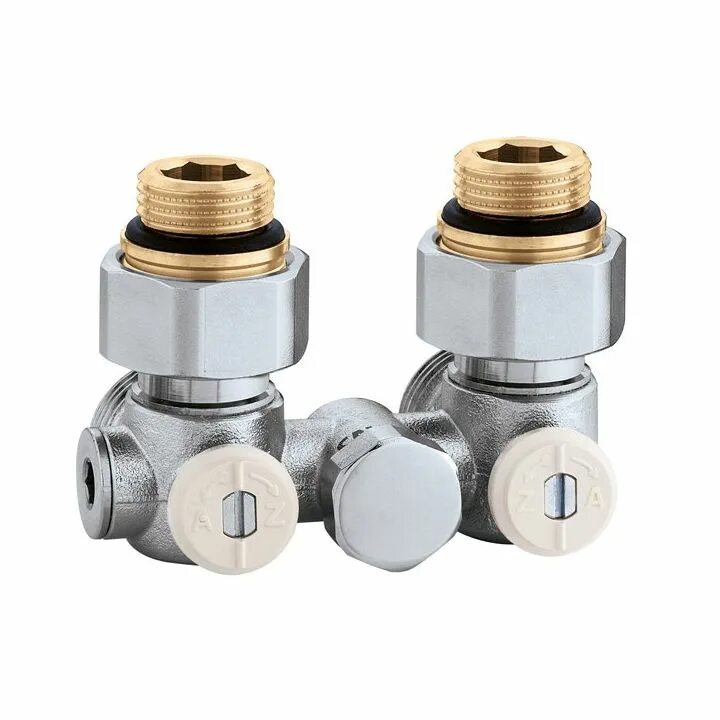 Купить кран нижнего подключения Кран для стального радиатора угловой Caleffi 1/2" (301341) купить, цена, описани