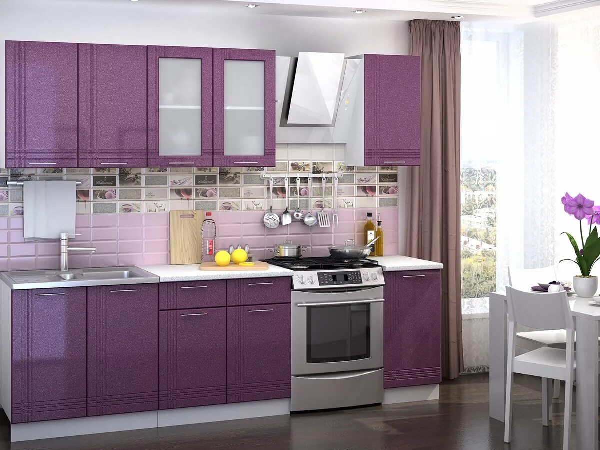 Купить кухню в новосибирске фото Купить Модульная кухня "Струна" по цене product_price руб в Новосибирске в интер