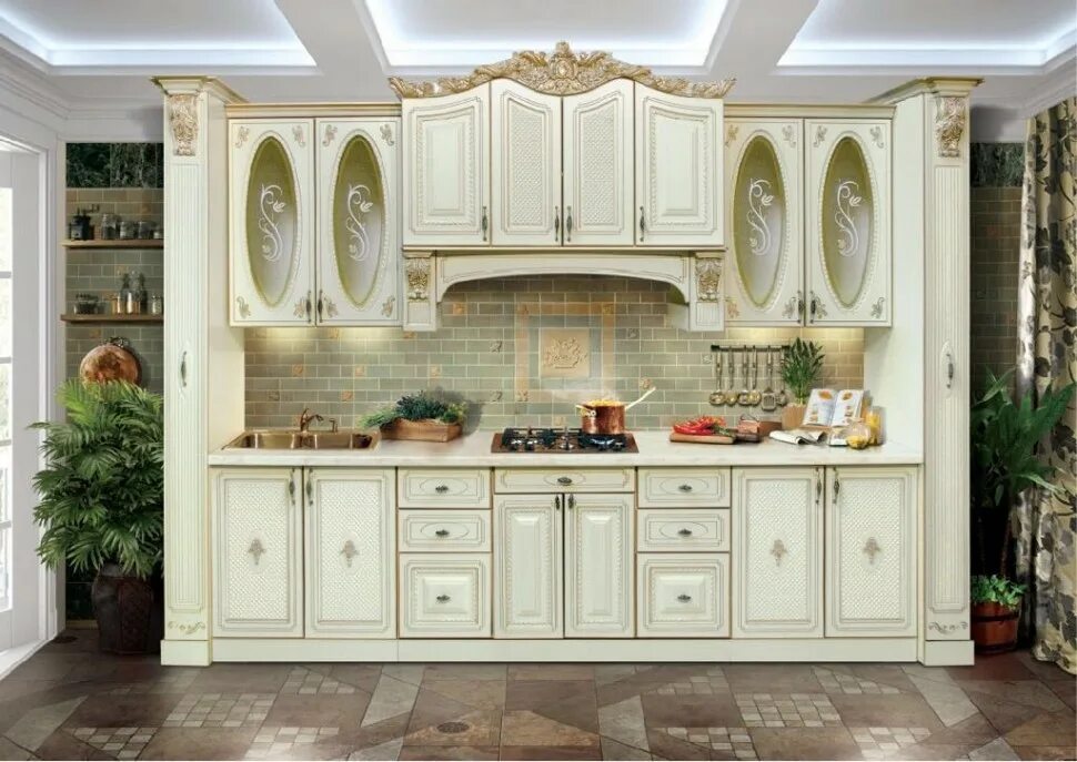 Купить кухню в ставрополе фото Купить по акции классическую кухню беж или орех в Екатеринбурге