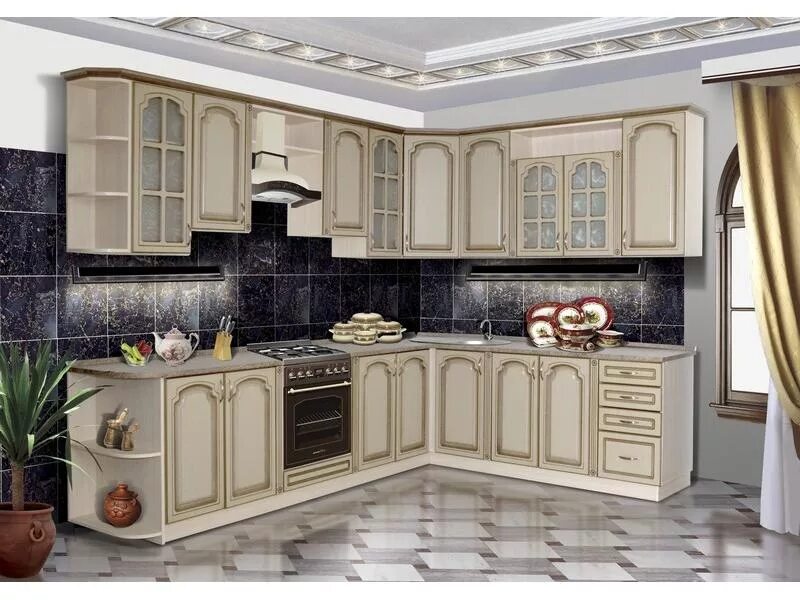 Купить кухню в ставрополе фото Кухонный гарнитур угловой Степ / Мебельная фабрика "Прометей", г. Ставрополь
