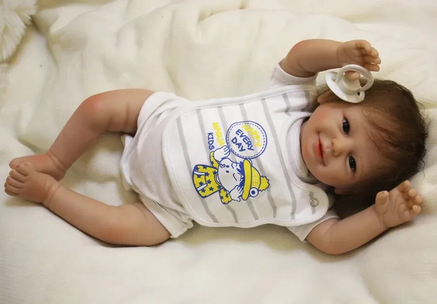Купить куклу реборн недорого фото Милые BeBe Reborn 50 см силиконовые куклы ручной работы реалистичные куклы 20 дю
