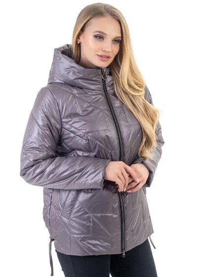 Купить куртку модную 60 женскую Куртка Maha 121 Серая, Куртка Maha 121 54 Серая - купить по цене 1,299.00 грн. в