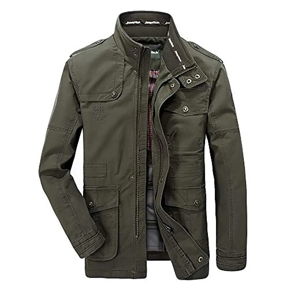 Купить куртку мужскую весна стиль Купить мужские куртки Riou-Herrenjacke Riou Herren Windbreaker Winter Jacke Mant