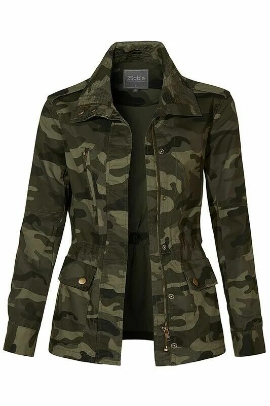 Купить куртку в стиле милитари женскую NEW LOVE TREE fashion CAMOUFLAGE MILITARY ANORAK CAMO JACKET army USA (XSM-1XL) 