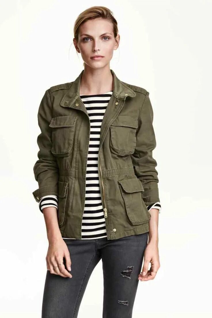 Купить куртку в стиле милитари женскую Pin on CHAQUETAS