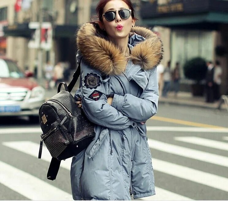 Купить куртку женскую зимнюю модную с мехом QQ20161019185844 Chaqueta de piel, Abrigos invierno mujer, Chaquetas de invierno