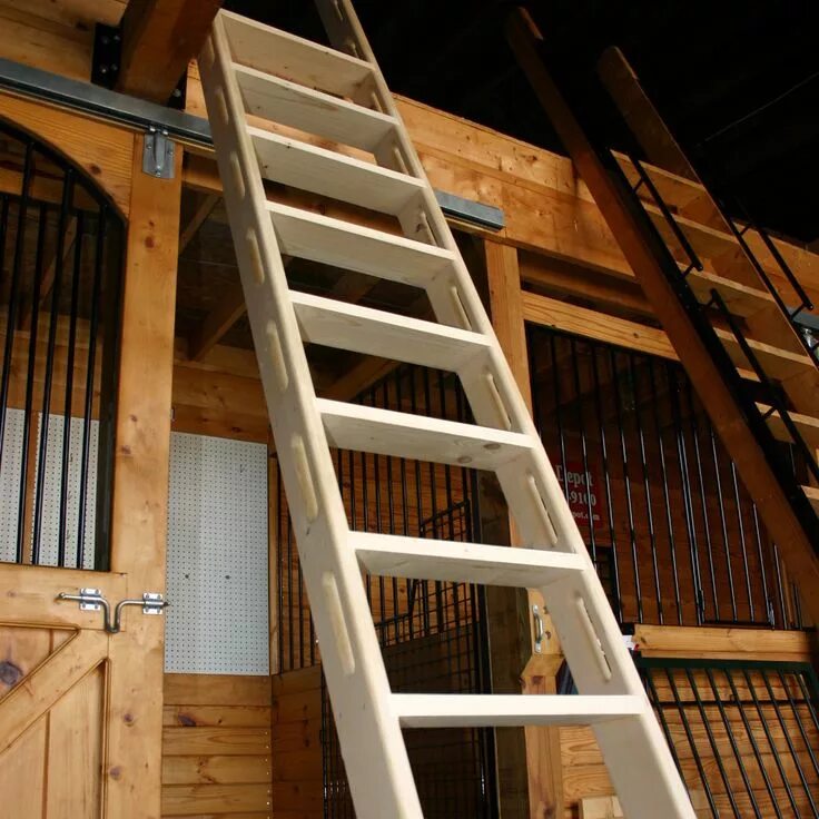 Купить лестницу деревянную фото ship's ladder Barn Components Accessories Ladders Ships Ladder with Hand Holds S