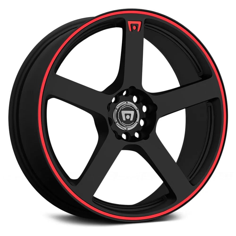 Купить литые диски фото Диски Motegi Racing MR116 R17x7J 5x108 ET40 DIA72.56 Black With Red Stripe - цен