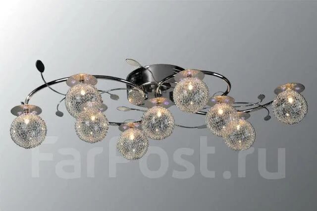 Купить люстру в минске фото цены Потолочная люстра Максисвет 8100 1-8100-9-CR-LED Y G4, новый, в наличии. Цена: 4