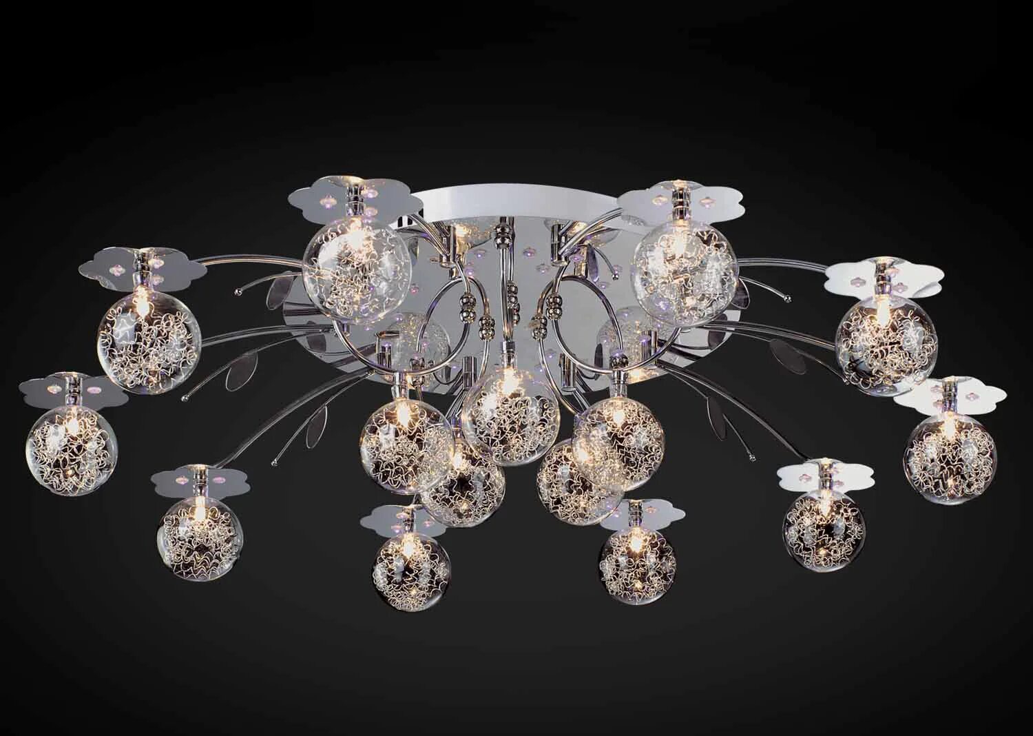 Купить люстру в минске фото цены Люстра Геометрия 1-4017-15-CR-LED Y G4: цена, описание, отзывы