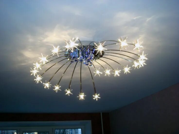 Купить люстры для натяжного потолка фото Люстры для натяжных потолков - фото Home lighting design, Chandelier, Ceiling li