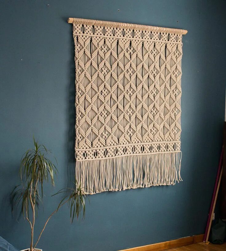 Купить макраме панно на стену для интерьера Large Wall Tapestry, Large Macrame Wall Hanging, Woven Wall Art - Etsy Enfeite d