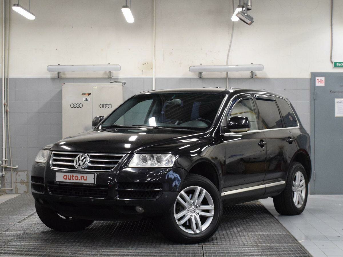 Купить машину с пробегом с фото Купить б/у Volkswagen Touareg I 3.0d AT (224 л.с.) 4WD дизель автомат в Санкт-Пе