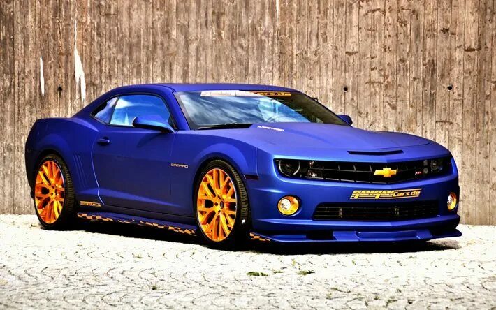 Купить машину шевроле фото Chevrolet Camaro SS, 2016, muscle cars, Geiger, tuning, blue camaro Chevrolet ca