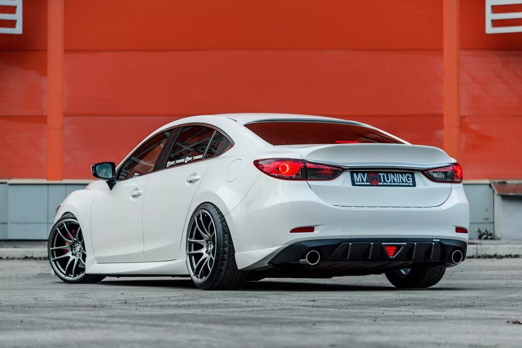 Купить мазду 6 тюнинг Обещанный фотосет на жирнющих Work Emotion CR-Kiwami - Mazda 6 (3G) GJ, 2 л, 201
