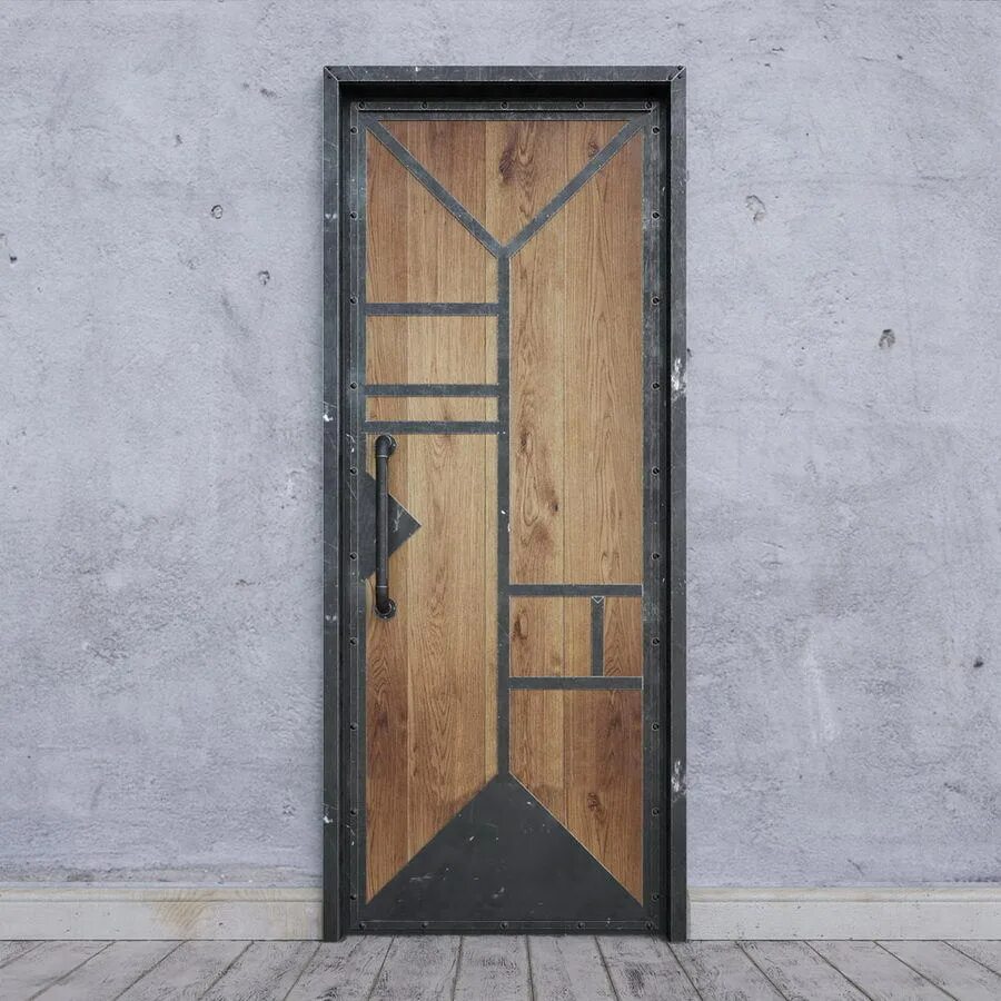 Купить межкомнатную дверь в стиле лофт Межкомнатная дверь Industrial door 12. купить в Дизайн мастерской RIDS2.0