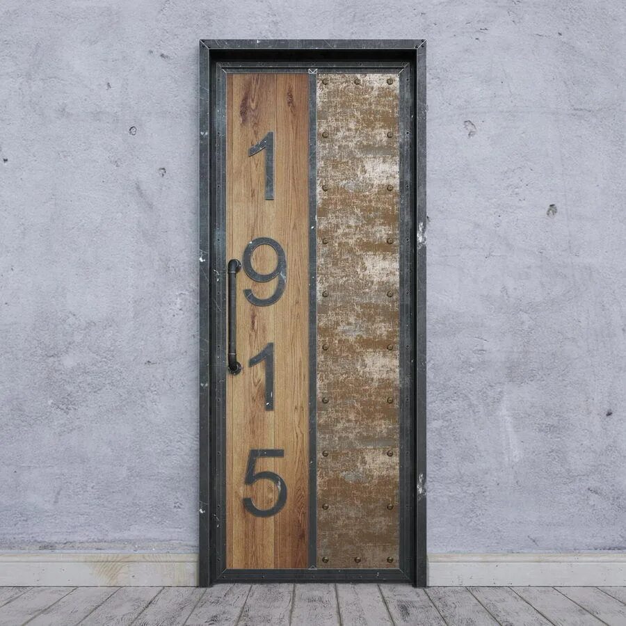 Купить межкомнатную дверь в стиле лофт Межкомнатная дверь Industrial door 9. купить в Дизайн мастерской RIDS2.0