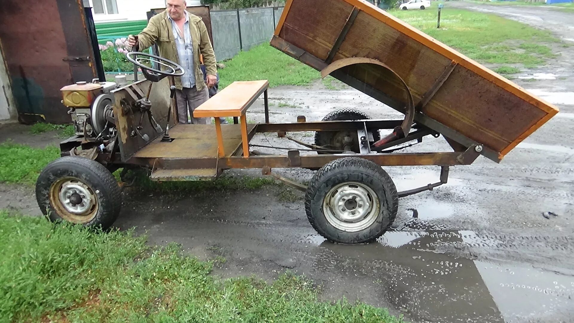 Купить мини самоделку Дриналёт самосвал с Японским двигателем ""Янмар"" - DRIVE2