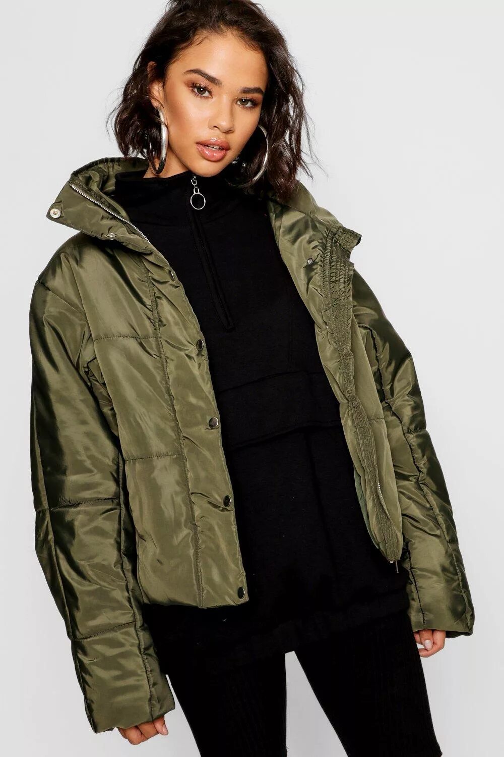 Купить модную куртку женскую демисезонную оверсайз Объемный жакет Boutique с мягкой подкладкой - купить Squper