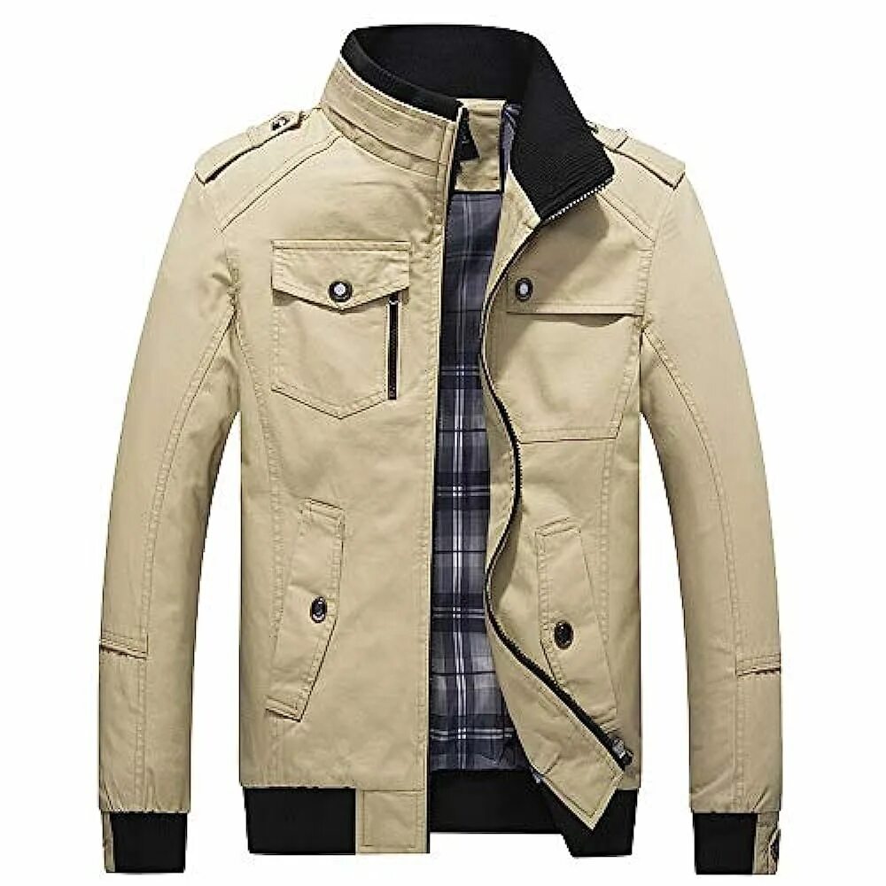Купить модную мужскую куртку осень весна Купить мужские куртки VRTUR VRTUR Herren Winter Warme Jacke Mantel Outwear DüNne