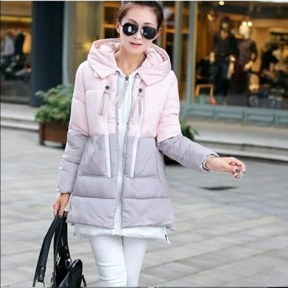 Купить модную недорогую куртку женскую Baby pink winter parka Winter coats women, Warm winter coat women, Winter parka 
