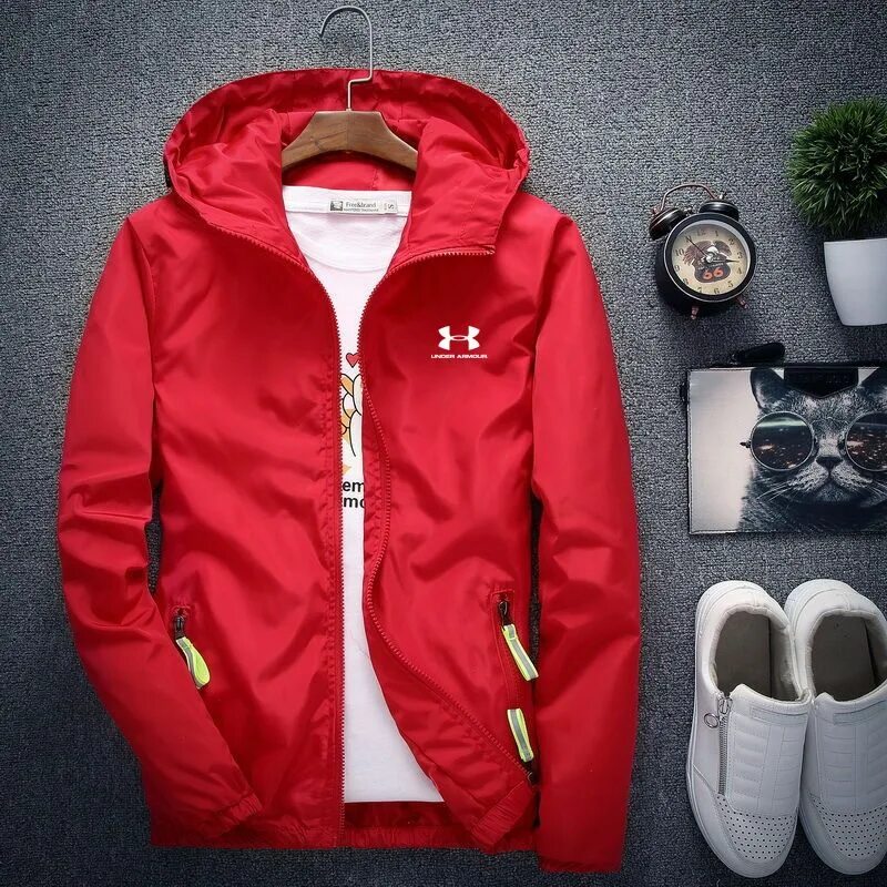 Купить модную спортивную демисезонную куртку Ветровка Under Armour - купить с доставкой по выгодным ценам в интернет-магазине