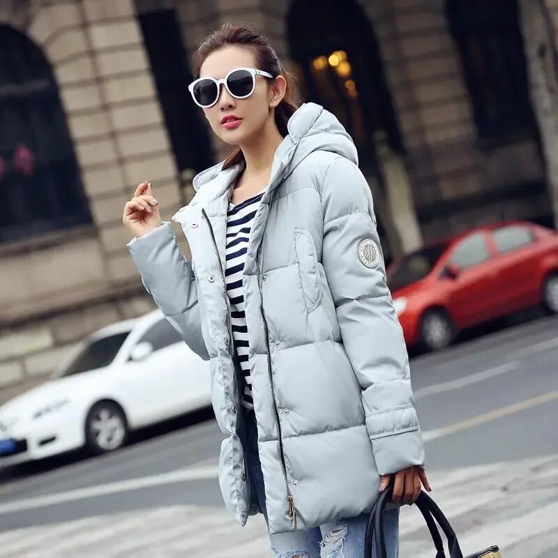 Купить модную стильную женскую куртку 2016 Long Parkas Female Women Winter Coat Thickening Cotton Winter Jacket Womens