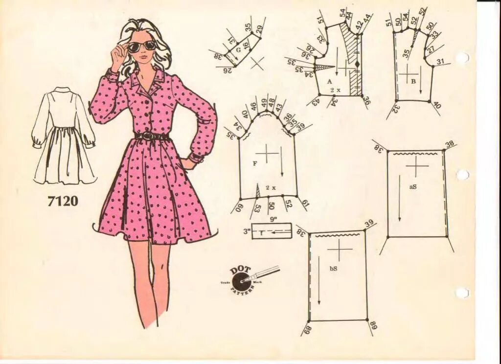 Купить модную выкройку Pin by Pusha on Выкройки. Лучевой крой. Vintage sewing patterns free, Vintage vo