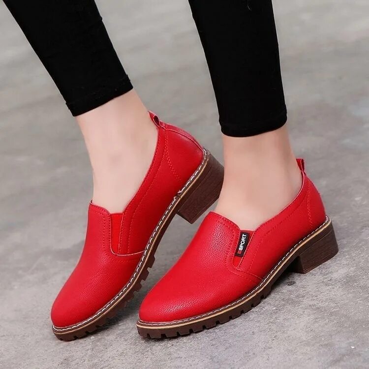 Купить модную женскую обувь MINIFANN Women Flat Casual Low Heel PU Shoes - Coolbe интернет-дүкенінен ең жақс