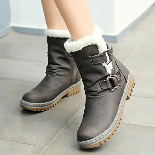 Купить модные зимние ботинки женские Купить женская парусная обувь SOMESUN Damen Stiefel SOMESUN Damen Plüsch Schnees