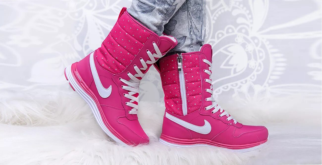 Купить модные зимние кроссовки женские Сапоги Nike (48 фото): женские зимние модели