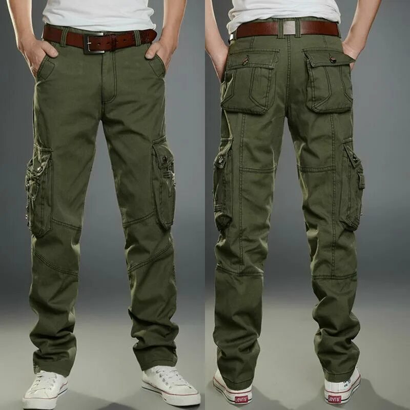 Купить мужские брюки карго стиль Fashionable Men's Army Army Combat Work Pants Overalls Camouflage Trousers купит