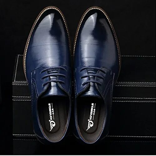 Купить мужские модную обувь Купить мужская шнурованная обувь QVRGE QVRGE Herren Derby Schuhe Atmungsaktiv Un